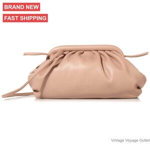 Soft Clutch Crossbody Bag with Removable Strap, Magnetic Closure